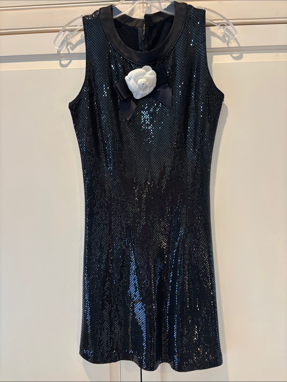 St John Evening by Marie Gray Sequin Sleeveless Cocktail Dress 4